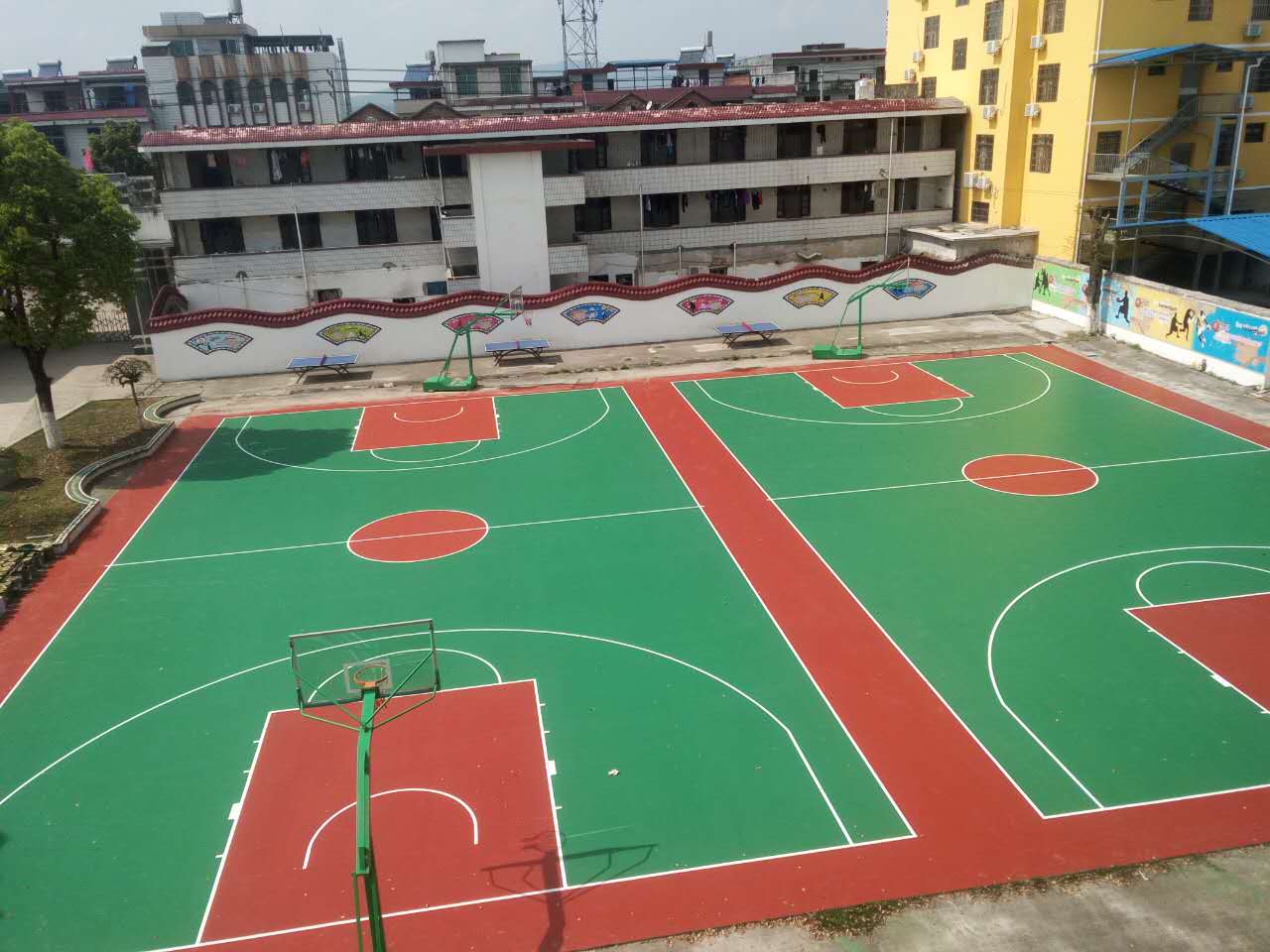 硅PU籃球場 硅PU籃球場